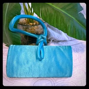 Turquoise mini purse with strap **BOGO same or less$